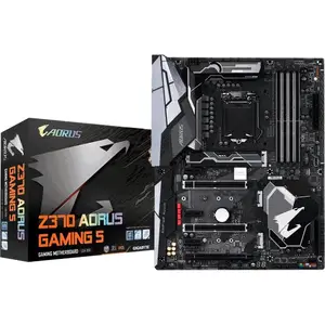 Gigabyte Z370 AORUS GAMING 5 - AORUS GAMING5 Z370 MP LGA1151 MAX-64GB DDR4 ATX PCIE16 GBE LAN