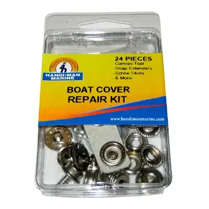 Handi-man Marine CW65519 - Handi-Man 24 Piece Boat Cover Repair Kit for Quick Fixes