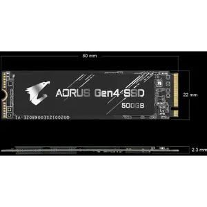 Gigabyte GP-AG4500G - 500GB NVMe M.2 SSD - AG4500G