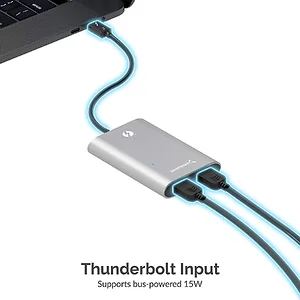 Sabrent TH-W3H2 - Thunderbolt 3 to Dual HDMI Adapter