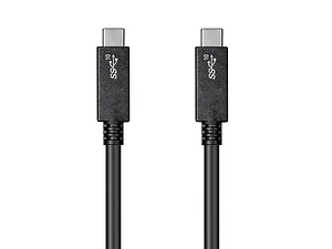 Monoprice 27923 - ESSENTIALS USB TYPE-C TO TYPE-C 3.1 GEN 2 CABLE-10GBPS_5A_30AWG_BLACK-