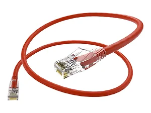 Unc Group Llc 10099 - UNIRISE 2 FOOT CAT6 SNAGLESS CLEARFIT PATCH CABLE RED