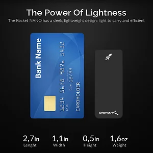Sabrent SB-2TB-NANO-BLK - 2TB Rocket Nano External SSD