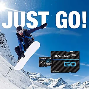 Team Group Inc TGUSDX256GU303 - TEAMGROUP GO MICRO SDXC 256GB UHS-I U3 SPEED RETAIL W/1ADAPTER