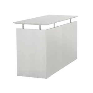 Safco Products SAF MNRTTSS - Safco Medina Textured Sea Salt Laminate Unit - 1 Work Surface, 48.5 x 20 x 29.5Return, 0 Table Top - Beveled Edge - Material: Medium Density Fiberboard (MDF) - Finish: Textured Sea Salt