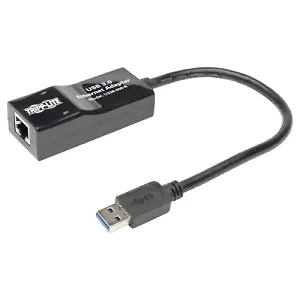 Tripp Lite U336-000-R - USB 3.0 SuperSpeed to Gigabit Ethernet Adapter RJ45 10-100-1000 Mbps - 10-100-1000 Mbps