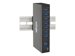 Tripp Lite U360007IND - 7-Port Industrial USB 3.0 SuperSpeed Hub 15KV ESD Immunity Metal