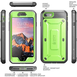 I BLASON-SUP-IPHONE7-UBPRO-GREEN/GRAY