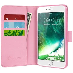 I BLASON-IPHONE7-LEATHERBOOK-DAL-PINK