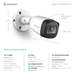 AMCREST INDUSTRIES-AMC4MBC28-W-V2