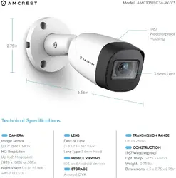 AMCREST INDUSTRIES-AMC1081BC36-W-V3