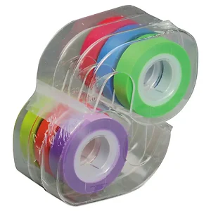 Lee Products Company GSMG11 GRN - Assorted Removable Highlighter Tape Set, 6 Pack