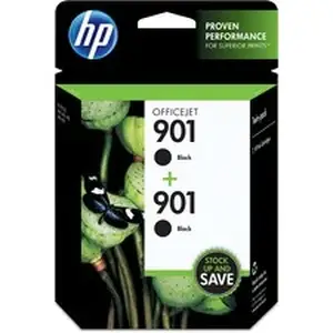 Hp CZ075FN - 901 (CZ075FN) Ink Cartridge - Inkjet - 200 Pages - Black - 2 / Pack
