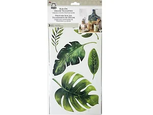 Bulk Buys CH981 - Tropical Leaves Rub-On Transfer - 3 Piece Set