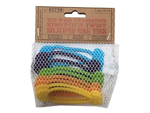 Bulk Buys DD579 - Reusable Silicone Bag Ties for Food Storage
