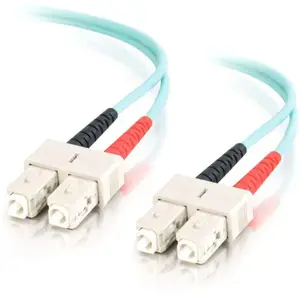 C2g 33060 - 5m SC-SC 10Gb 50/125 OM3 Duplex Multimode PVC Fiber Optic Cable - Aqua - Fiber Optic for Network Device - SC Male - SC Male - 10Gb - 50/125 - Duplex Multimode - OM3 - 10GBase-SR, 10GBase-LRM - 5m - Aqua