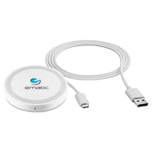 Ematic MWCH1500 - Wireless Charging Pad - Fast Charging 1, 500 mA