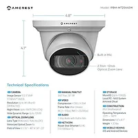 AMCREST INDUSTRIES-IP8M-MT2544EW