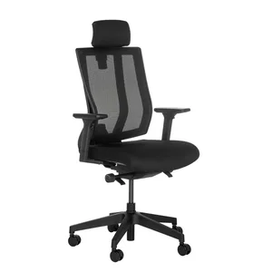 Varidesk 401494 - Ergonomic Task Chair with Headrest - Black