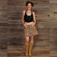 Jayli Imports-AR22-26WSkirt:AR22-26-tan-XL