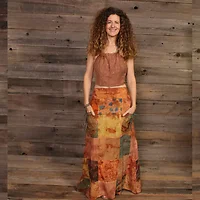 Jayli Imports-AR22-2WSkirt:AR22-2-tan-S