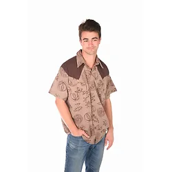 Jayli Imports-GDS123GDMShirt:GDS123-tan-M