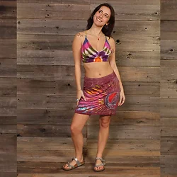 Jayli Imports-PSGD22-41WSkirt:PSGD22-41-plum-S