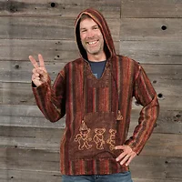 Jayli Imports-AB134GDMHoody:AB134-3bear-2X