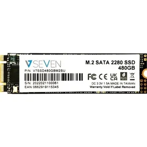 V7 V7SSD480GBM2SU - 480GB M.2 SATA SSD with 3D TLC Technology