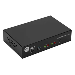Siig CE-KV0G11-S1 - Accessory CE-KV0G11-S1 2x1 HDMI KVM Switch with PBP Roaming Mouse & PIP