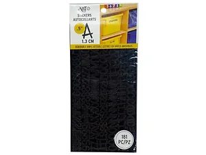 Bulk Buys CS215 - Art-C Removable Letter & Number Sticker Set - 181 Pieces
