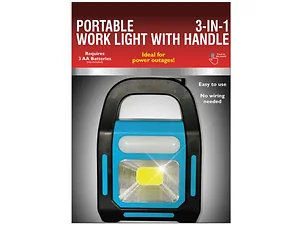 Bulk Buys GE796 - Versatile 3-in-1 Work Light with Convenient Handle