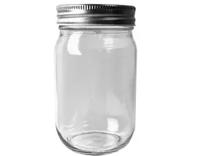 Bulk Buys HA580 - 12-Ounce Mason Jar with Lid for All Occasions