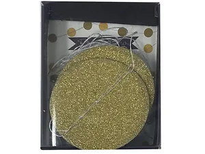 Bulk Buys AF952 - Paper Eskimo Gold Confetti Party Garland - 12 Feet