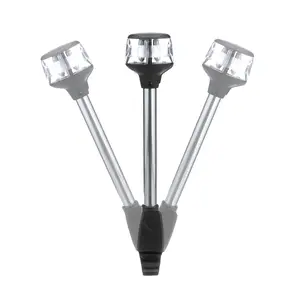 Attwood Marine 7201-P-7 - Attwood 12V Fold-Down Anchor/Masthead Light - 12" Base