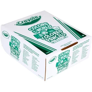 Crayola CYO 682023 - Colors of the World Colored Pencils - Assorted, Almond, Golden, Rose Lead - 240 / Box