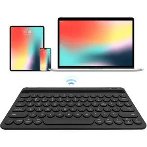 Macally BTTABKEYBATB - Compact Black Bluetooth Keyboard for Mac