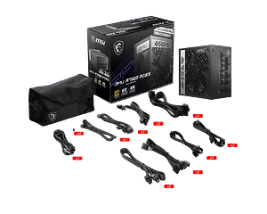 Msi MPGA750GPCIE5 - MPG A750G PCIE 5 750W 80+ Gold Fully-Modular PSU