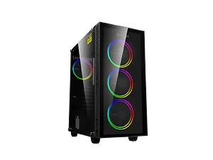 Gamemax Draco XD - Black ATX Gaming Case with ARGB Fans