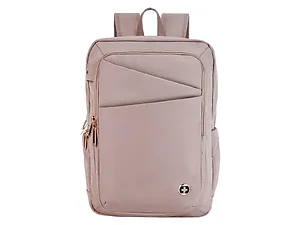 Swissdigital Usa SD1006F-82 - KATY ROSE 15.6" Laptop Backpack with USB Charging - Pink