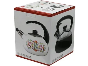 Bulk Buys AD122 - Assorted Color 2.2L Whistling Tea Kettle for Stovetop