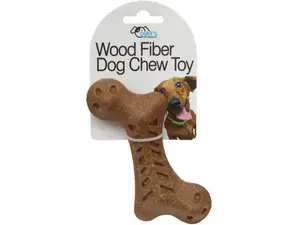 Bulk Buys HC039 - Durable 4.65" Wood Fiber Dog Chew Toy for Healthy Teeth