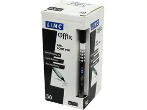 Bulk Buys AD250 - Linc Offix 50 Count Black Ink Ballpoint Pens