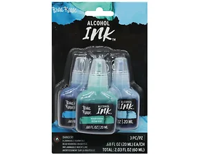 Bulk Buys AD165 - Brea Reese Alcohol Ink Paint Set - Blue Shades (3 Pack, 2 oz)