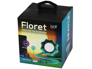 Bulk Buys AD202 - iJoy Floret USB Flexi Sunset Lamp - Green Glow