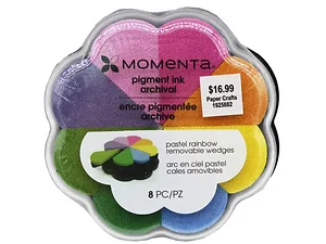 Bulk Buys AD170 - Momenta 8-Piece Pastel Ink Pad Set with Removable Wedges