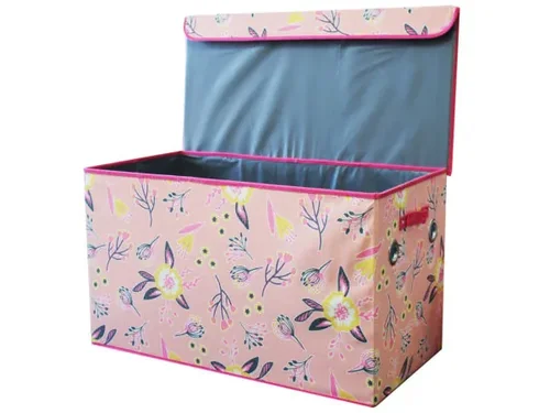 Bulk Buys AE074 - Large Floral Collapsible Storage Box 14.5" x 28" x 15.75"