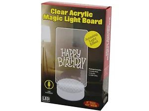 Bulk Buys AB882 - LED Acrylic Magic Light Board with USB Power