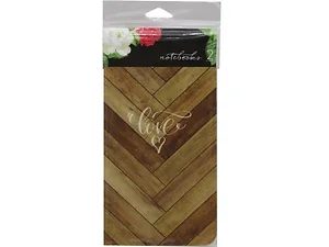 Bulk Buys AD286 - Webster's Pages Love Design Traveler Notebooks - 2 Count