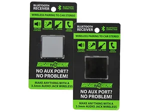 Bulk Buys AD237 - Gadget Gear Bluetooth Audio Receiver with Jack Converter